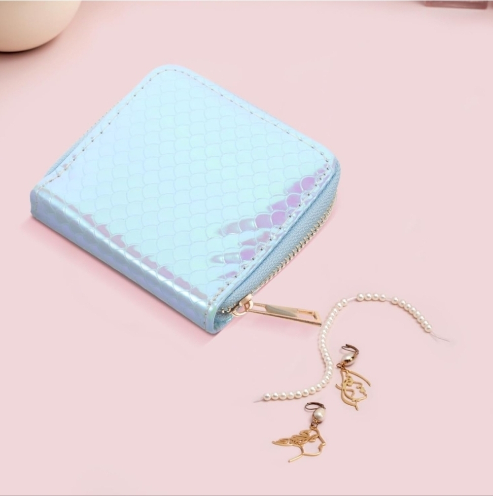 Iridescent Blue Wallet
